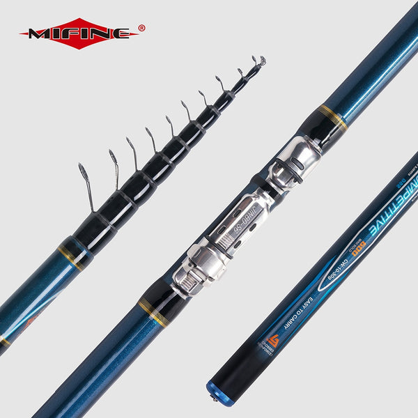 MIFINE COMPETITIVE Telescopic Bolo Fishing Rod 4/4.5/5/6M HIGH CARBON Trout Travel Ultra Light Spinning Float Bolognese 10-30G