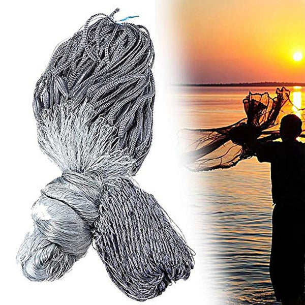 Handmade Finlândia Pesca Net Gillnet Single Layer Monofilament Fish Network Malha Pegajosa Catch 25-60mm Malha Heald 1.8m * 30m