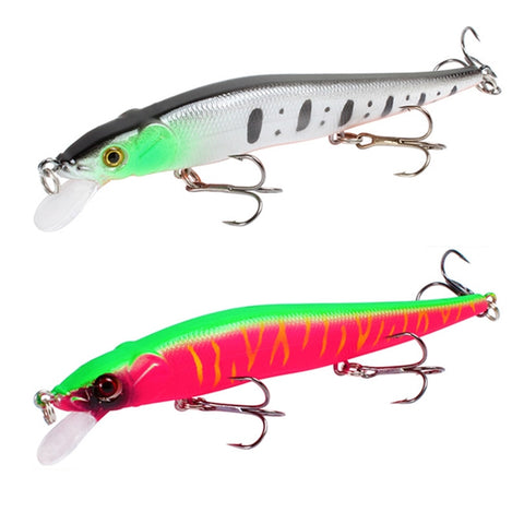 1 pcs isca de pesca 115mm / 14g minnow crankbait wobblers 3d olhos poleiro isca artificial pique carpa isca isca de natação pesca