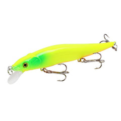 1 pcs isca de pesca 115mm / 14g minnow crankbait wobblers 3d olhos poleiro isca artificial pique carpa isca isca de natação pesca