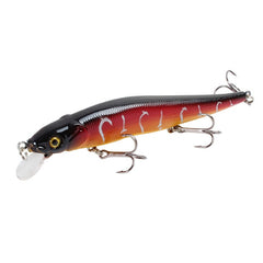 1 pcs isca de pesca 115mm / 14g minnow crankbait wobblers 3d olhos poleiro isca artificial pique carpa isca isca de natação pesca