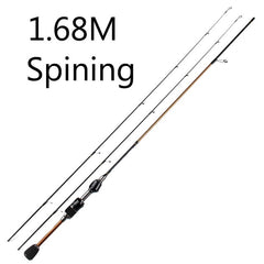 Skmyly carbono ul giratning haste 1.8m 1.68m0.8-5g ultralight hastes de fiação ultra luz de lâmpada girando haste de pesca vara de Pesca