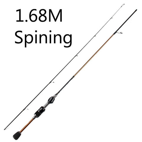 Skmyly carbono ul giratning haste 1.8m 1.68m0.8-5g ultralight hastes de fiação ultra luz de lâmpada girando haste de pesca vara de Pesca