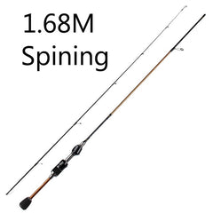 Skmyly carbono ul giratning haste 1.8m 1.68m0.8-5g ultralight hastes de fiação ultra luz de lâmpada girando haste de pesca vara de Pesca