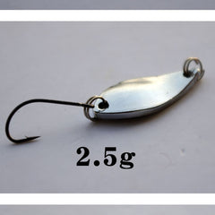 1 pcs metal spinner colher truta pesca isca dura isca lantejoulas ruído paillette artificial isca pequena lantejoulas duras spinner