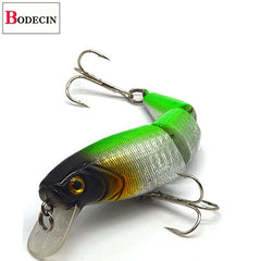 Multi Seção Mar Bass Hard Pesca Isca 3D Eyes de Peixe 1 Pcs Crankbaits Minnow Falso Artificial Isca Terno Para Pesca Carpa Tackle