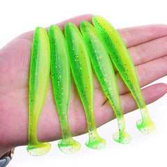 Proleurre shad worm isca macia 95mm 75mm 50mm t cauda jigging wobblers pesca lure tackle baixo pique swimbait de silicone aritificial