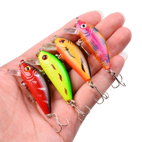 1 pcs minnow isca de pesca 50mm 4.2g topwater hard isca wobbler jig isca bait crankbait carpa listrada baixo pesca pesca tackle swimbait