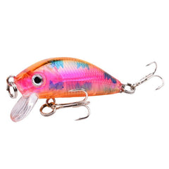 1 pcs minnow isca de pesca 50mm 4.2g topwater hard isca wobbler jig isca bait crankbait carpa listrada baixo pesca pesca tackle swimbait