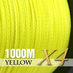 Fishing Braid 300m 4 Castanhas Multifilamentar Linha de pesca de pesca 12 15 20 30 38 43 52 62 83lb