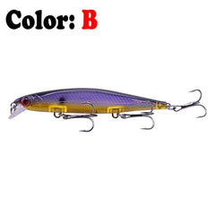 1 pcs laser minnow hard pesca isca 11 cm 13.8g isca artificial afundando lentamente olhos 3d wobbler tackle para pike baixo carpa swimbait