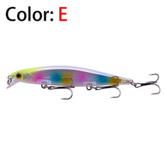 1 pcs laser minnow hard pesca isca 11 cm 13.8g isca artificial afundando lentamente olhos 3d wobbler tackle para pike baixo carpa swimbait