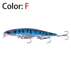 1 pcs laser minnow hard pesca isca 11 cm 13.8g isca artificial afundando lentamente olhos 3d wobbler tackle para pike baixo carpa swimbait