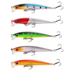 1 pcs Minnow Lures de pesca 3D Eyes artificiais Isca Hard 8.8cm 6.1g Pesca afundando Wobbler Crankbaits Carpa Bass Tackle