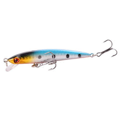 1 pcs Minnow Lures de pesca 3D Eyes artificiais Isca Hard 8.8cm 6.1g Pesca afundando Wobbler Crankbaits Carpa Bass Tackle