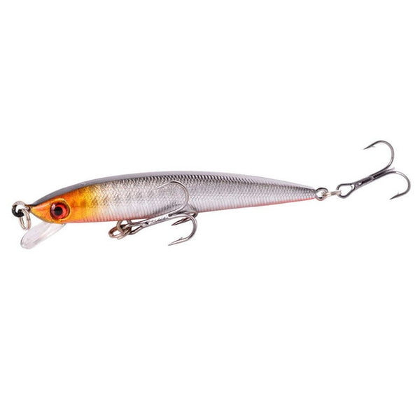 1 pcs Minnow Lures de pesca 3D Eyes artificiais Isca Hard 8.8cm 6.1g Pesca afundando Wobbler Crankbaits Carpa Bass Tackle