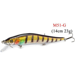 1PCS/lot 14 cm 23.7 g Fishing Lure Minnow Hard Bait with 3 Fishing Hooks Fishing Tackle Lure 3D Eyes Free Shipping