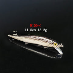 1PCS/lot 14 cm 23.7 g Fishing Lure Minnow Hard Bait with 3 Fishing Hooks Fishing Tackle Lure 3D Eyes Free Shipping