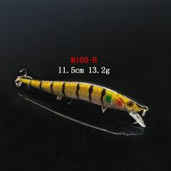 1PCS/lot 14 cm 23.7 g Fishing Lure Minnow Hard Bait with 3 Fishing Hooks Fishing Tackle Lure 3D Eyes Free Shipping