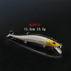 1PCS/lot 14 cm 23.7 g Fishing Lure Minnow Hard Bait with 3 Fishing Hooks Fishing Tackle Lure 3D Eyes Free Shipping