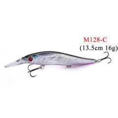 1PCS/lot 14 cm 23.7 g Fishing Lure Minnow Hard Bait with 3 Fishing Hooks Fishing Tackle Lure 3D Eyes Free Shipping