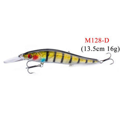 1PCS/lot 14 cm 23.7 g Fishing Lure Minnow Hard Bait with 3 Fishing Hooks Fishing Tackle Lure 3D Eyes Free Shipping