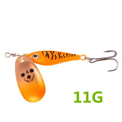 1 pcs rotating metal spinner pesca isca dura bait11g15g20g artificial isca wobblers pesca isca carpa carpa pique pique tackle