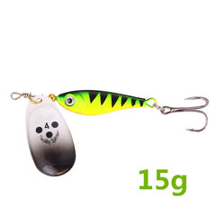 1 pcs rotating metal spinner pesca isca dura bait11g15g20g artificial isca wobblers pesca isca carpa carpa pique pique tackle