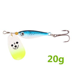 1 pcs rotating metal spinner pesca isca dura bait11g15g20g artificial isca wobblers pesca isca carpa carpa pique pique tackle