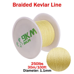 Linha de pesca trançado alta resistência 100-2000lb kevlar assistência de pesca linha kite string outdoor mochila corda de acampamento 0,8 ~ 3.5mm