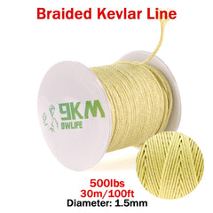 Linha de pesca trançado alta resistência 100-2000lb kevlar assistência de pesca linha kite string outdoor mochila corda de acampamento 0,8 ~ 3.5mm