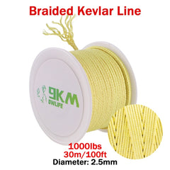 Linha de pesca trançado alta resistência 100-2000lb kevlar assistência de pesca linha kite string outdoor mochila corda de acampamento 0,8 ~ 3.5mm