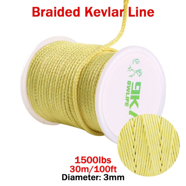 Linha de pesca trançado alta resistência 100-2000lb kevlar assistência de pesca linha kite string outdoor mochila corda de acampamento 0,8 ~ 3.5mm