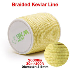 Linha de pesca trançado alta resistência 100-2000lb kevlar assistência de pesca linha kite string outdoor mochila corda de acampamento 0,8 ~ 3.5mm