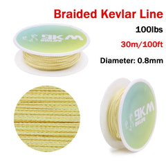 Linha de pesca trançado alta resistência 100-2000lb kevlar assistência de pesca linha kite string outdoor mochila corda de acampamento 0,8 ~ 3.5mm